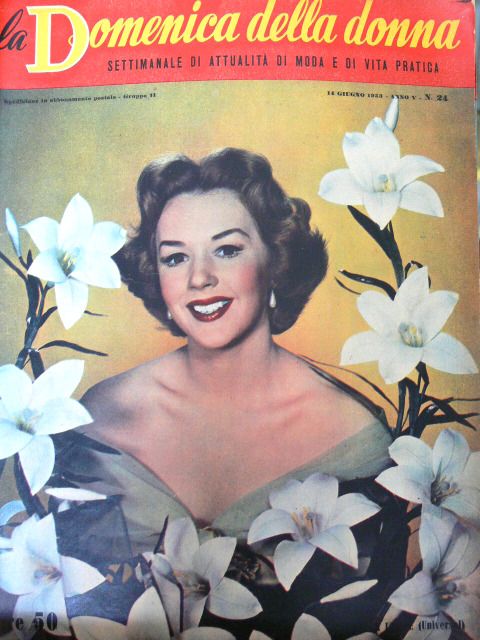 LA DOMENICA DELLA DONNA magazine side cover Issue 24 14 June 1953