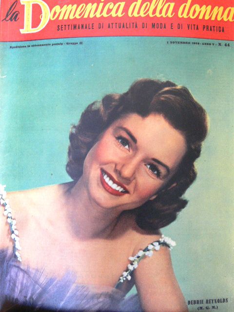 LA DOMENICA DELLA DONNA magazine side cover Issue 44 1 November 1953