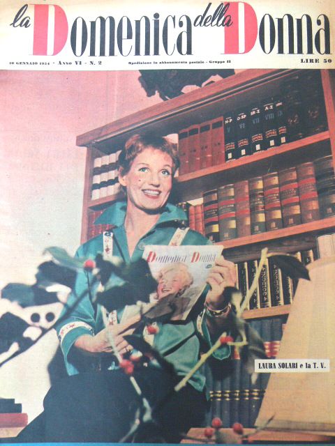 LA DOMENICA DELLA DONNA magazine cover Issue 2 10 January 1954
