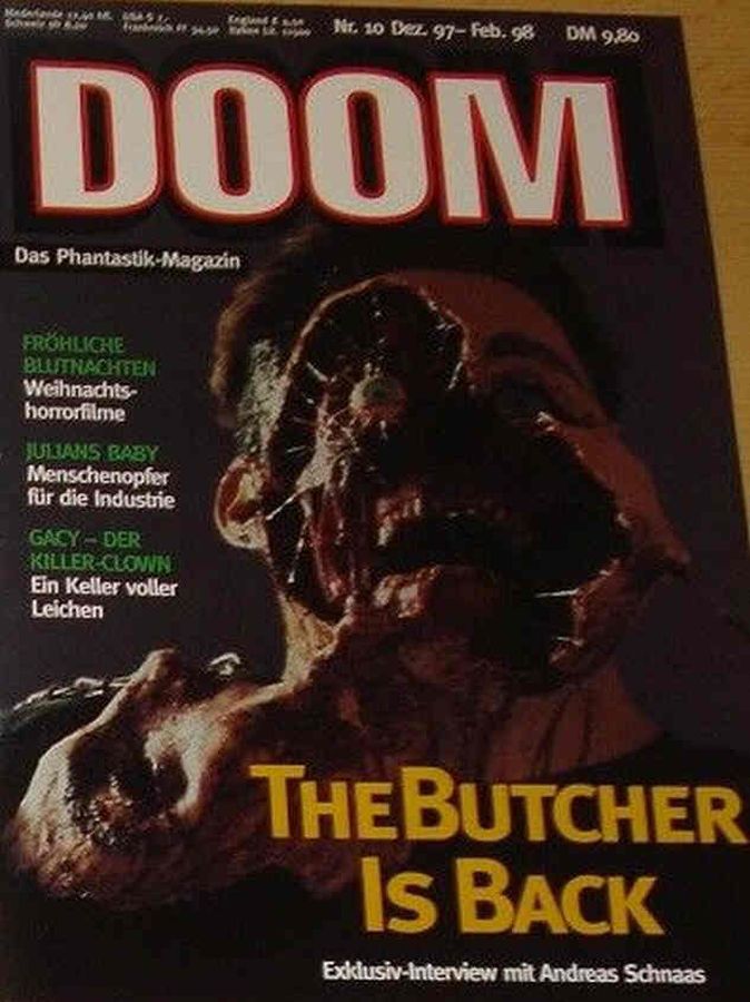 DOOM magazine cover Issue 10 Winter 1998