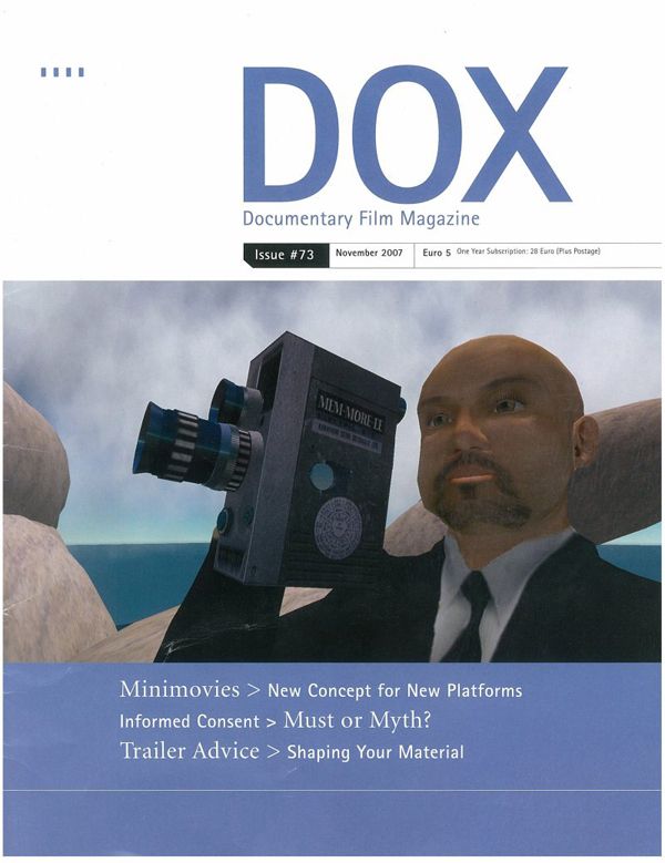 DOX magazine cover Issue 73  November 2007