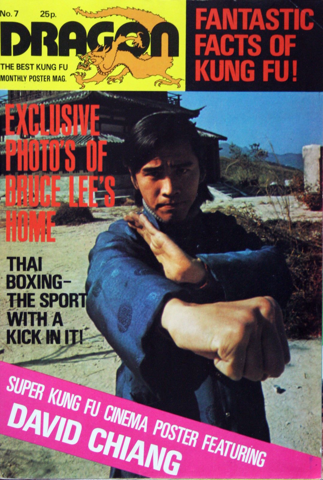 DRAGON magazine side cover Issue 7  1974