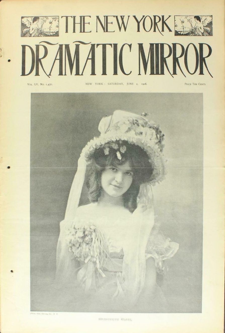 DRAMATIC MIRROR magazine side cover 2 June 1906