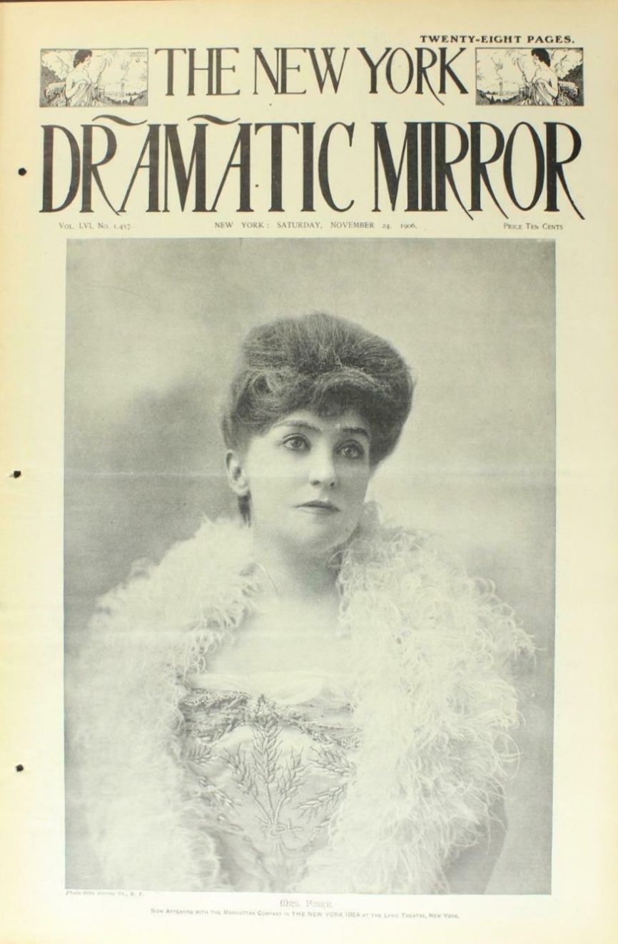 DRAMATIC MIRROR magazine side cover 24 November 1906