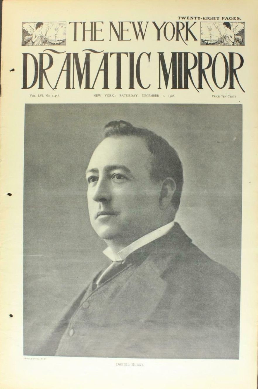 DRAMATIC MIRROR magazine side cover 1 December 1906