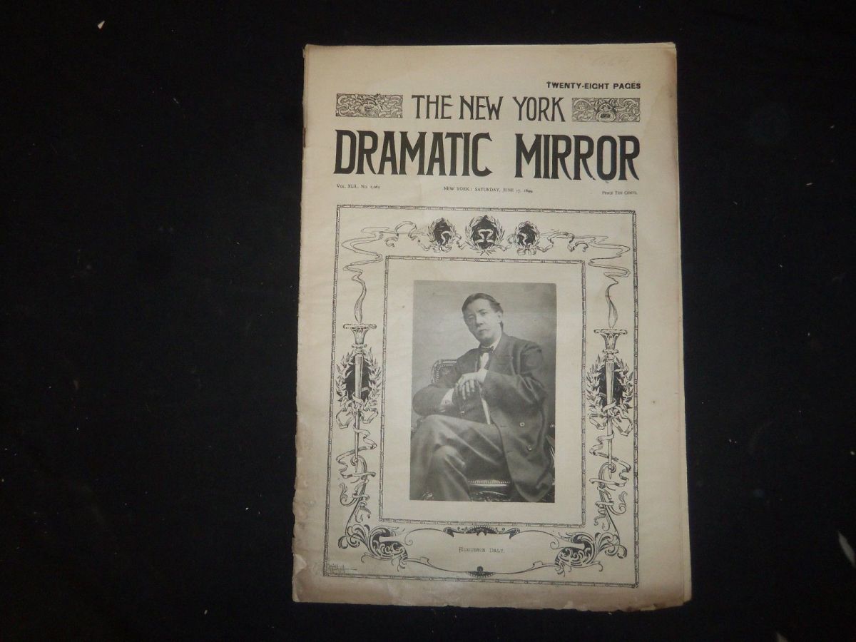 DRAMATIC MIRROR magazine side cover 17 June 1899
