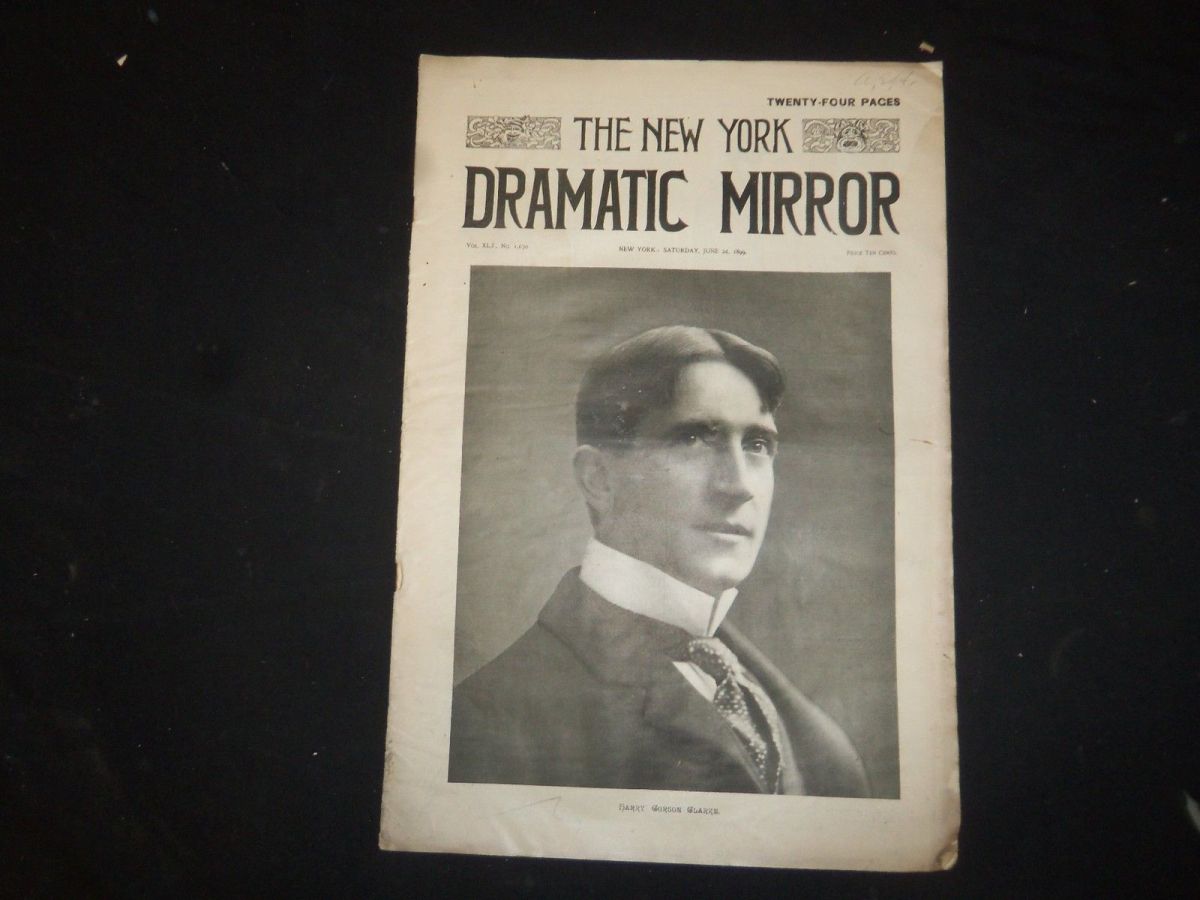 DRAMATIC MIRROR magazine side cover 24 June 1899