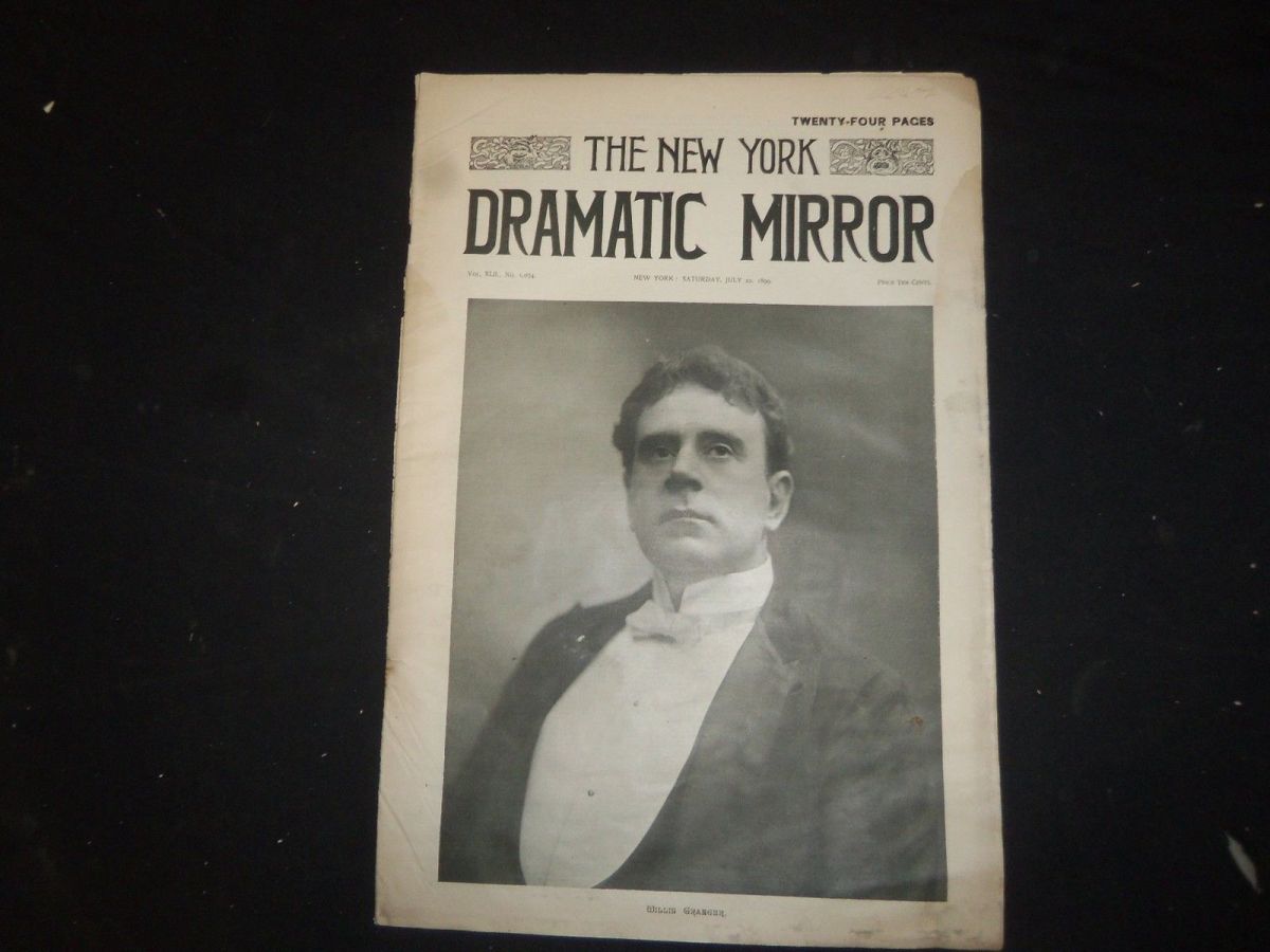 DRAMATIC MIRROR magazine side cover 22 July 1899