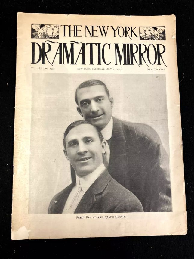 DRAMATIC MIRROR magazine side cover 10 July 1909