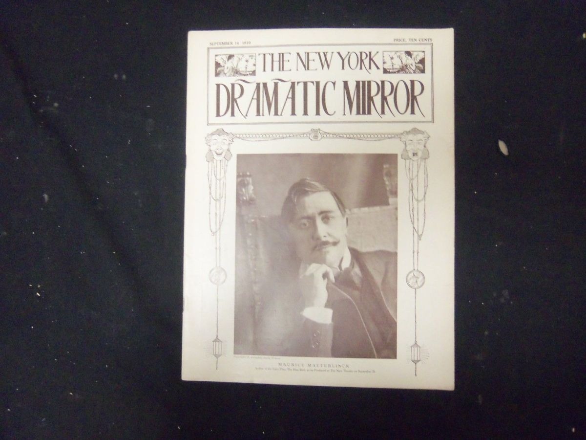 DRAMATIC MIRROR magazine side cover 14 September 1910