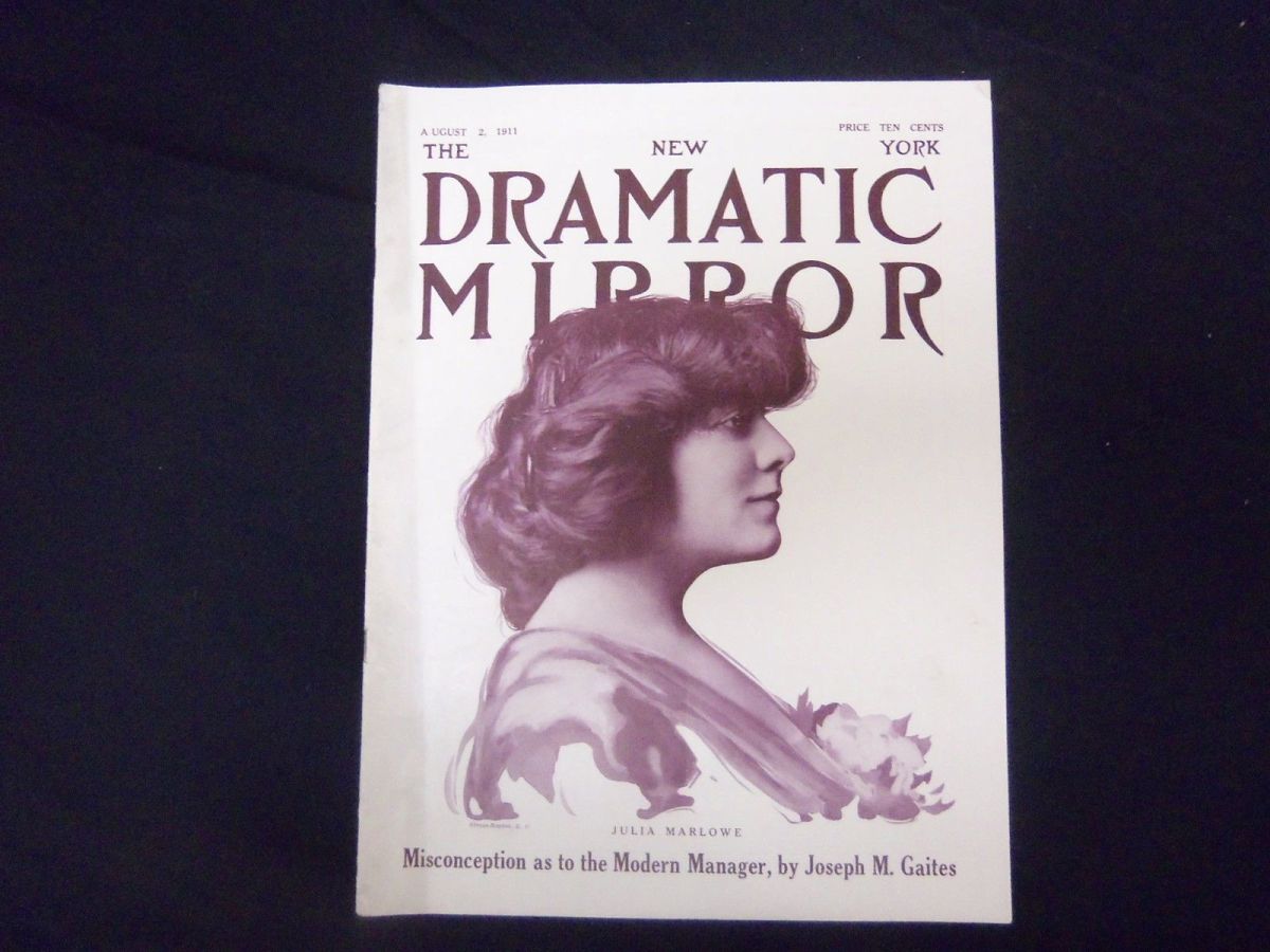 DRAMATIC MIRROR magazine cover 2 August 1911