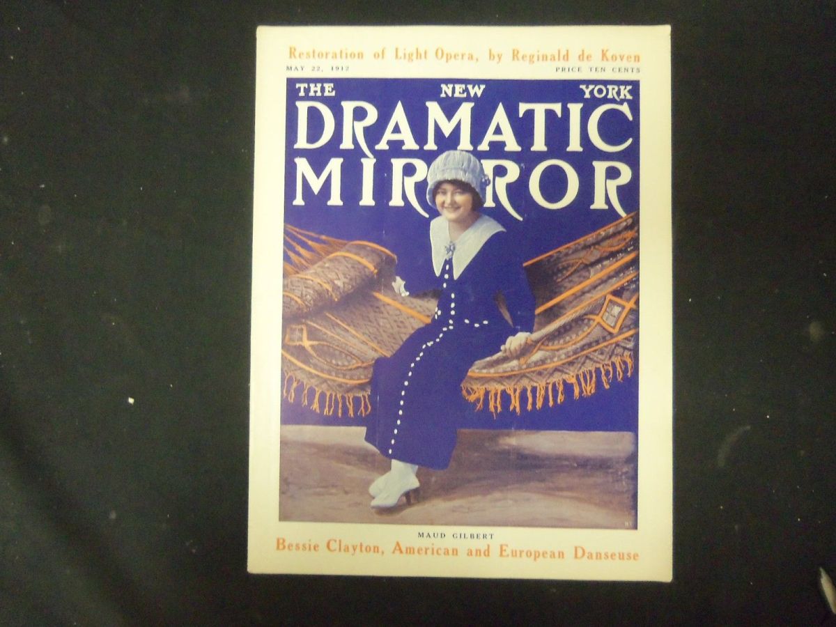 DRAMATIC MIRROR magazine side cover 22 May 1912