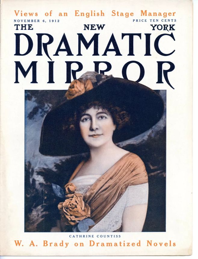 DRAMATIC MIRROR magazine side cover 6 November 1912