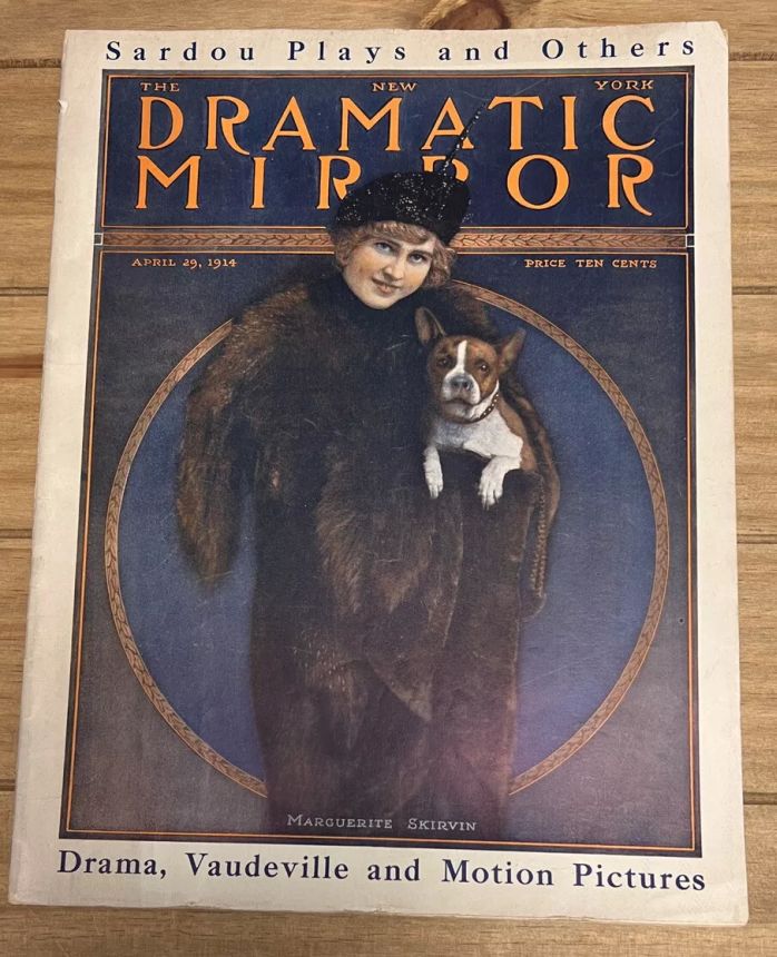 DRAMATIC MIRROR magazine side cover 29 April 1914