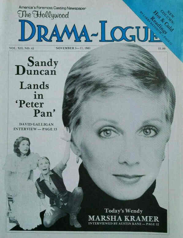 DRAMA LOGUE magazine cover 5 November 1981