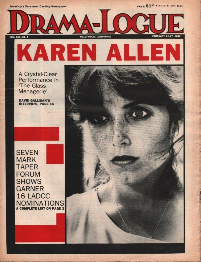 DRAMA LOGUE magazine cover 11 February 1988