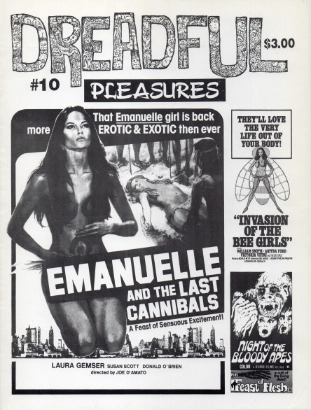 DREADFUL PLEASURES magazine cover Issue 10  1996