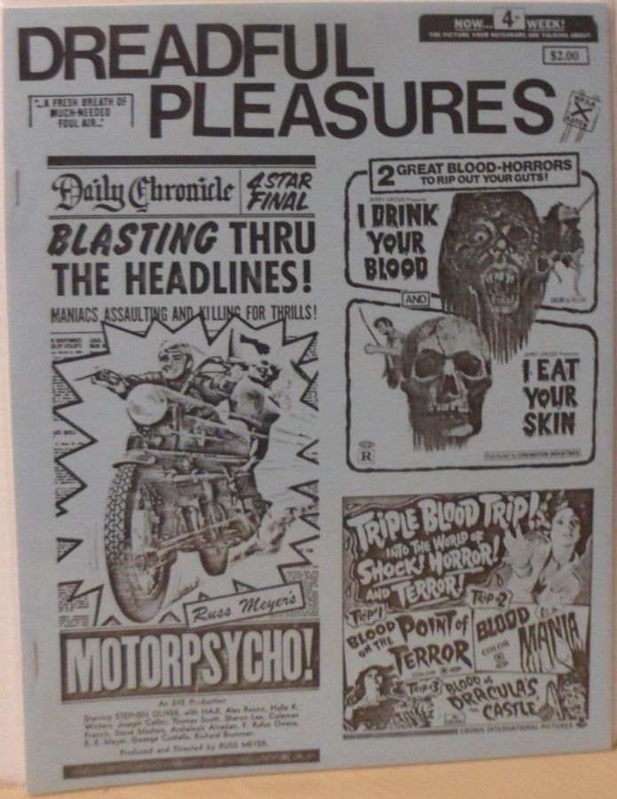 DREADFUL PLEASURES magazine cover Issue 4  1992