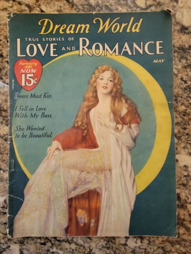 DREAM WORLD magazine side cover  May 1928
