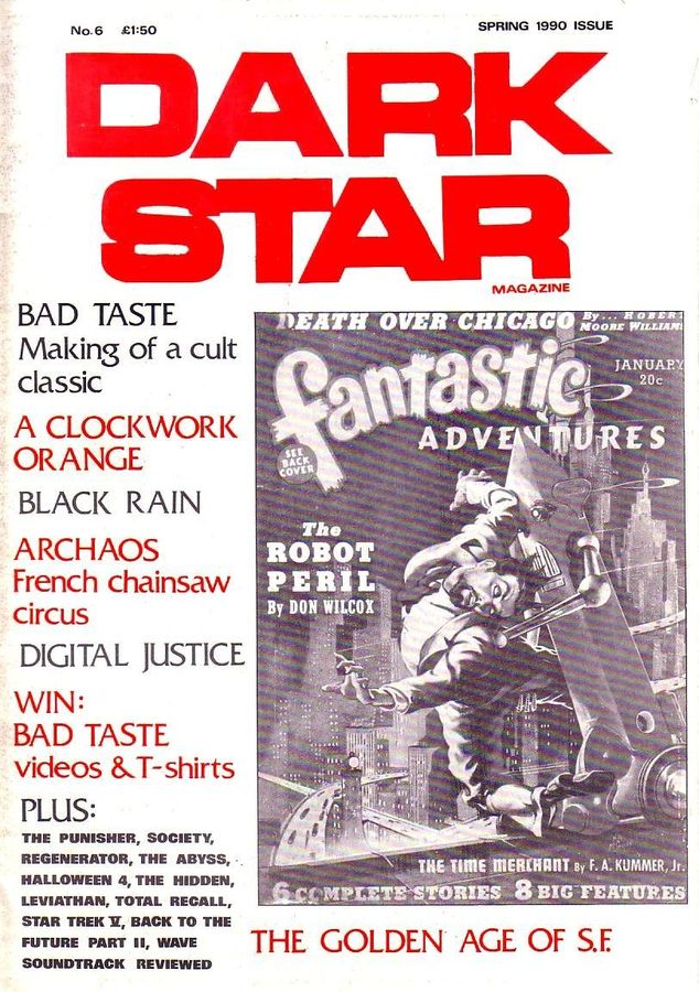 DARK STAR magazine side cover Issue 6  1990