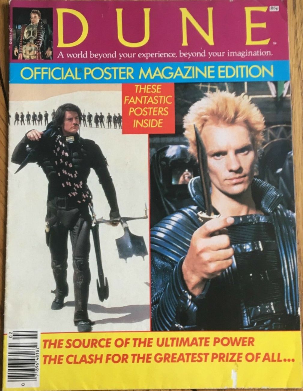 OFFICIAL FILM POSTER MAGAZINE magazine side cover   1984
