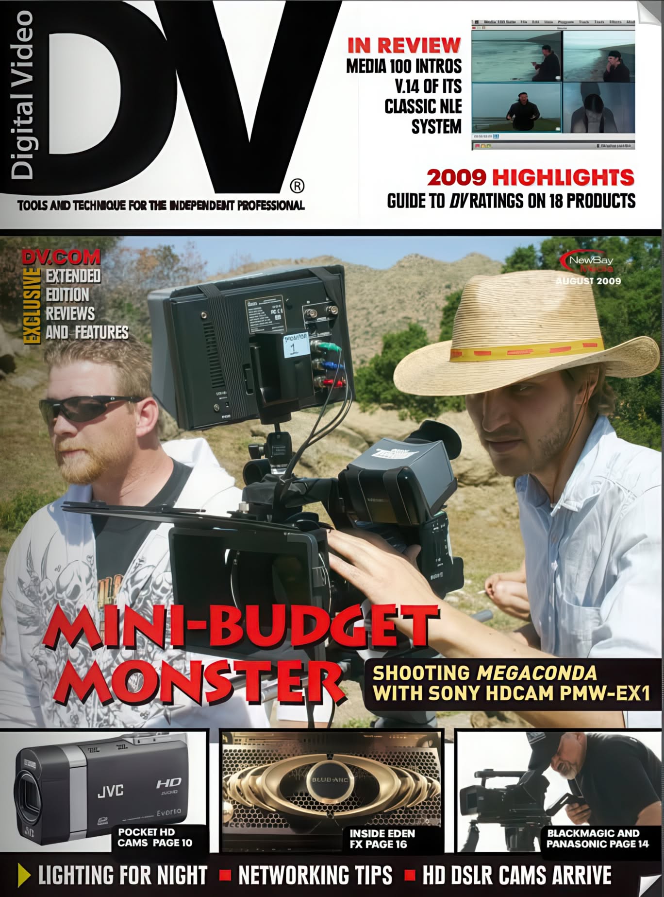 DIGITAL VIDEO magazine cover  August 2009