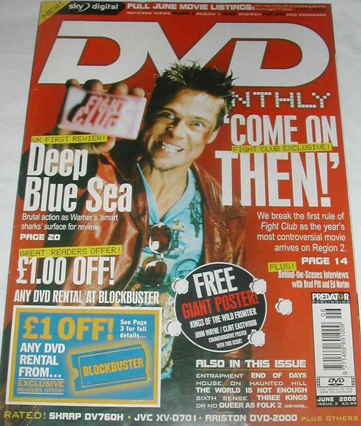 DVD MONTHLY magazine side cover Issue 2 June 2000