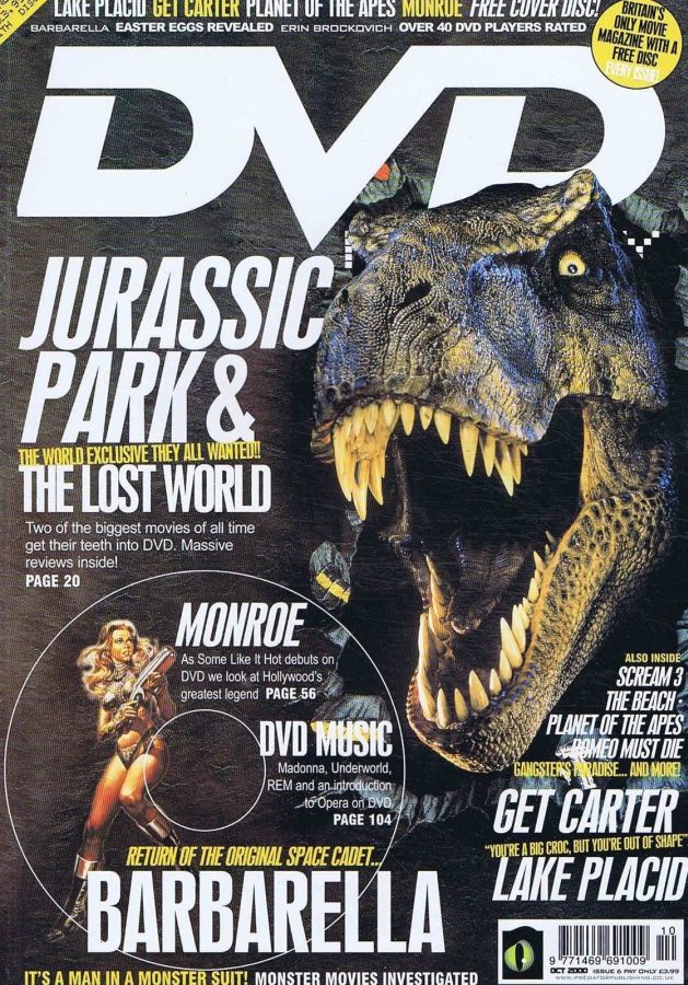 DVD MONTHLY magazine side cover Issue 6 October 2000