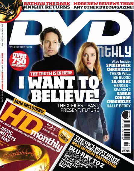 DVD MONTHLY magazine side cover Issue 106 August 2008