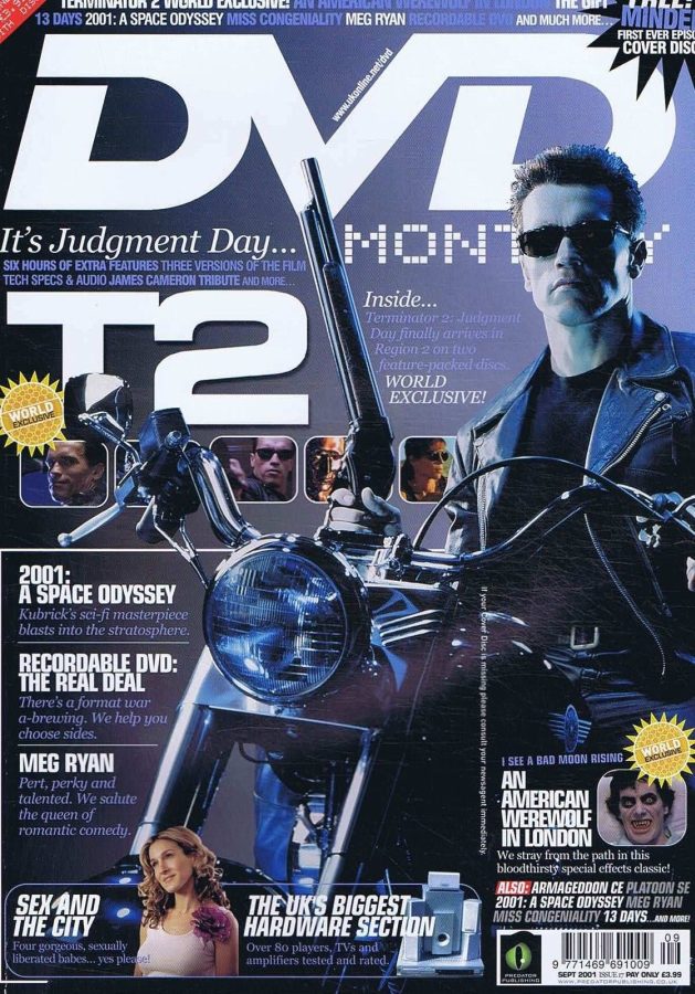 DVD MONTHLY magazine side cover Issue 17 September 2001