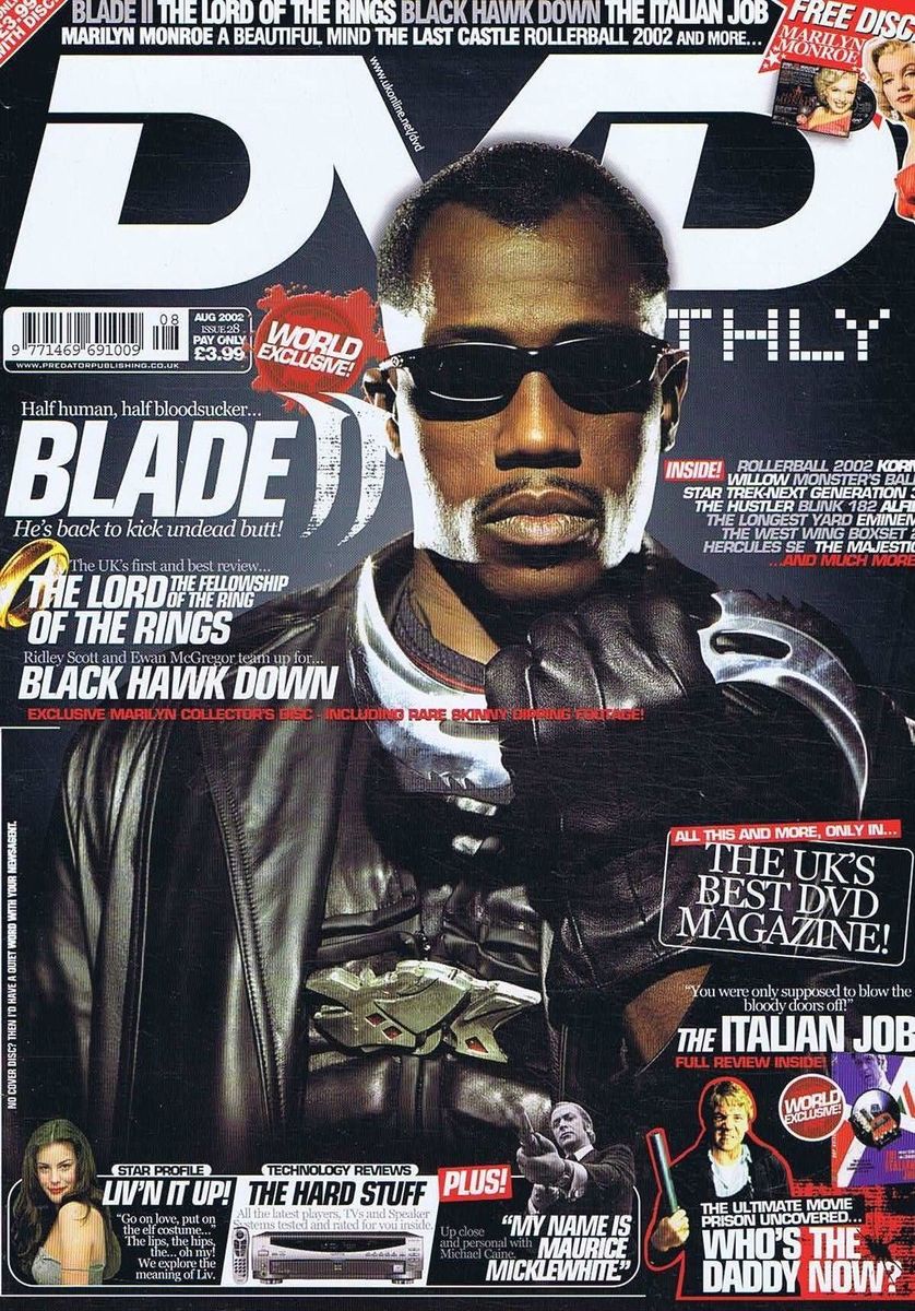 DVD MONTHLY magazine side cover Issue 28 August 2002