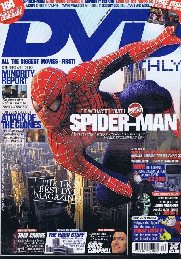 DVD MONTHLY magazine side cover Issue 32 December 2002