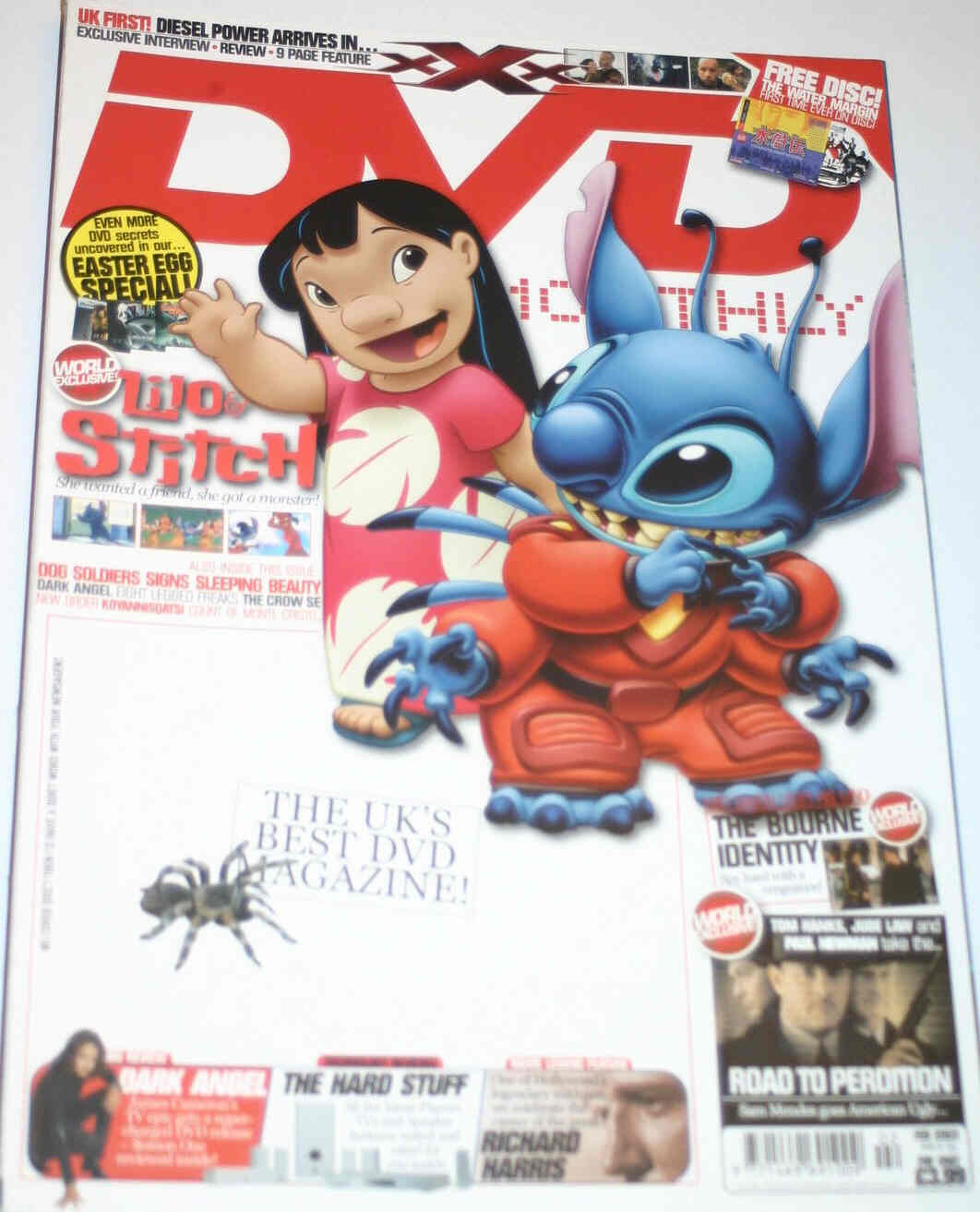DVD MONTHLY magazine side cover Issue 35 February 2003