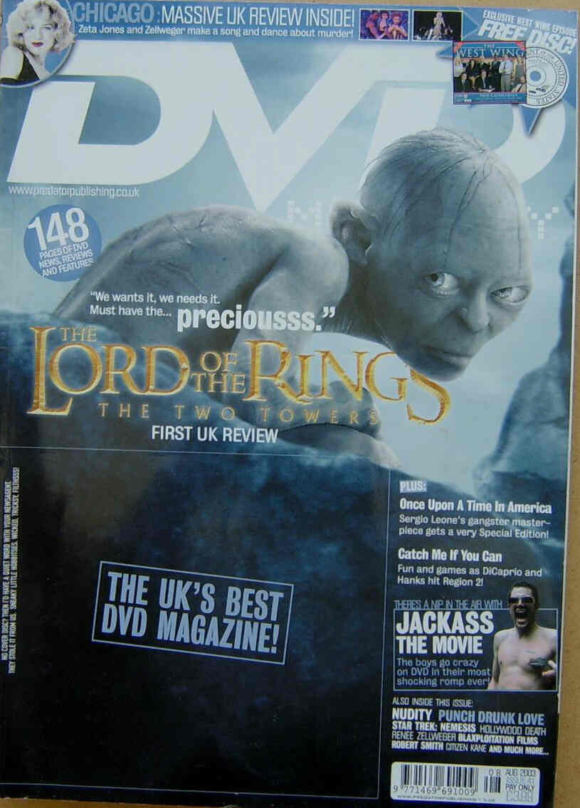 DVD MONTHLY magazine side cover Issue 41 August 2003
