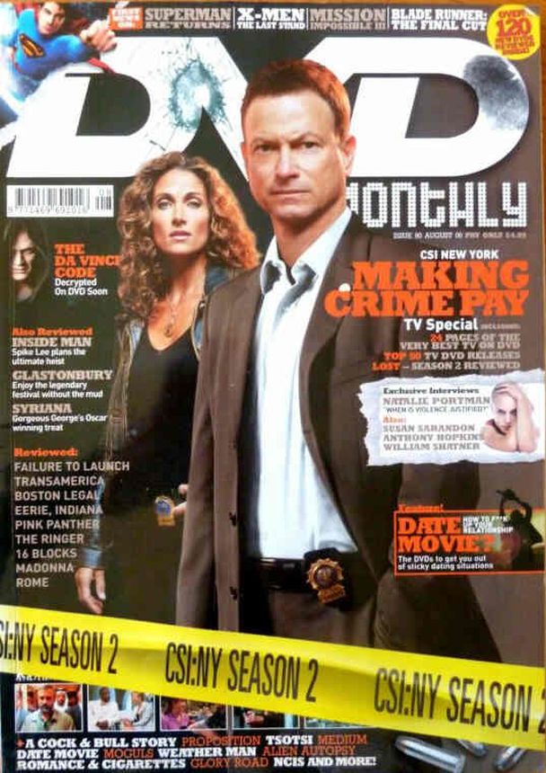DVD MONTHLY magazine side cover Issue 80 August 2006