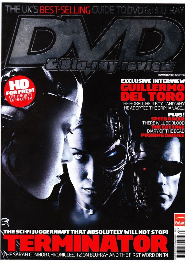DVD REVIEW magazine side cover Issue 118 Summer 2008