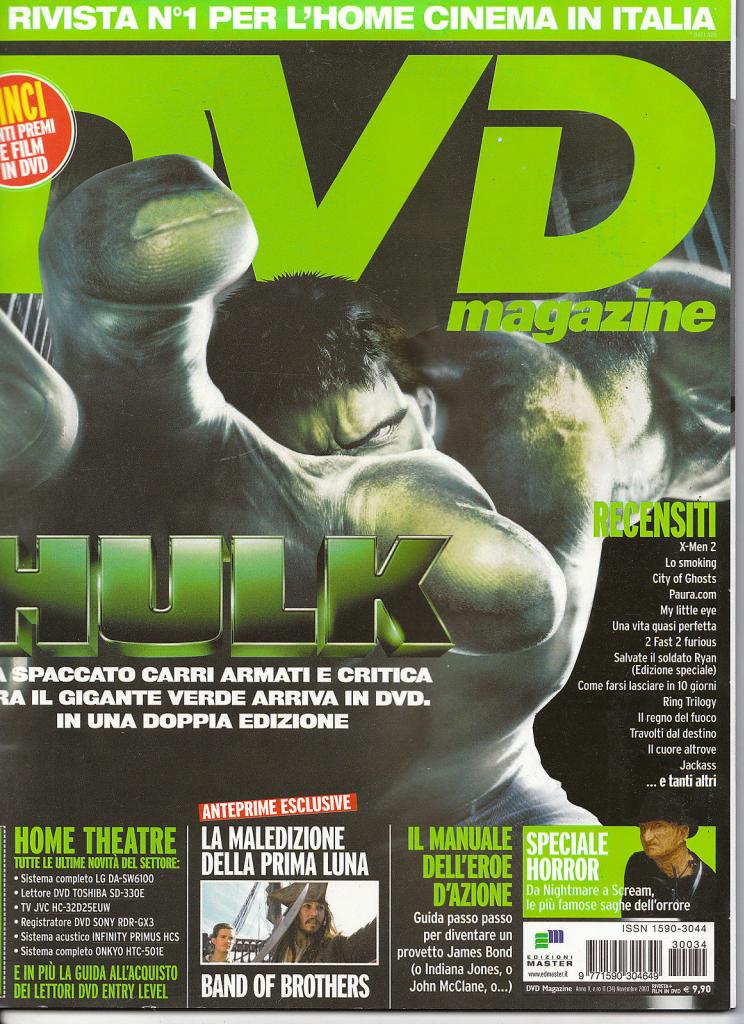DVD MAGAZINE magazine cover Issue 34 November 2003