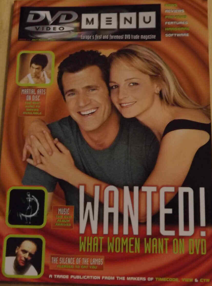 DVD VIDEO MENU magazine cover Issue 11 July/August 2001