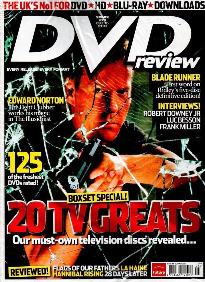 DVD REVIEW magazine side cover Issue 105 Summer 2007