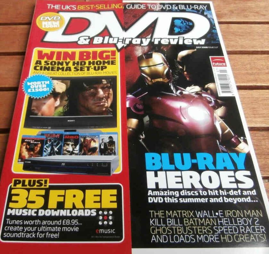 DVD REVIEW magazine side cover Issue 117 July 2008