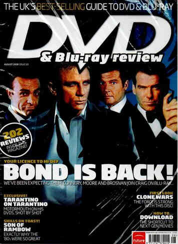 DVD REVIEW magazine side cover Issue 119 August 2008
