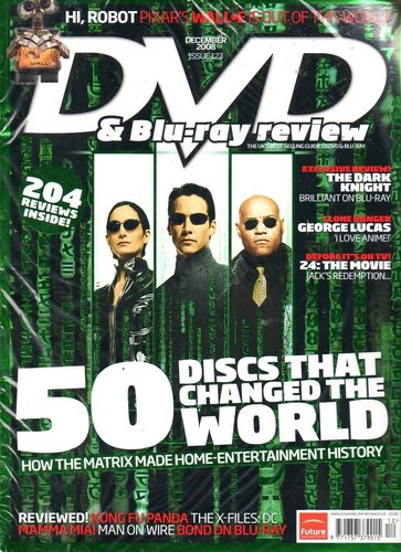 DVD REVIEW magazine side cover Issue 123 December 2008