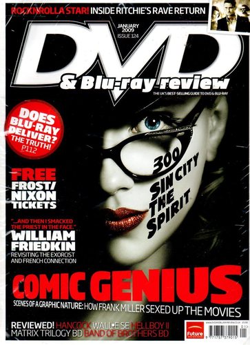 DVD REVIEW magazine side cover Issue 124 January 2009