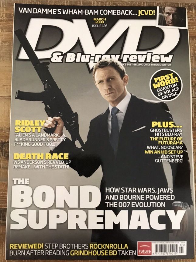 DVD REVIEW magazine side cover Issue 126 March 2009