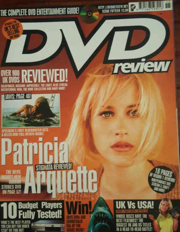 DVD REVIEW magazine side cover Issue 15  2000