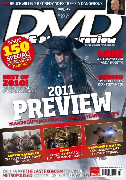 DVD REVIEW magazine side cover Issue 150 February 2011