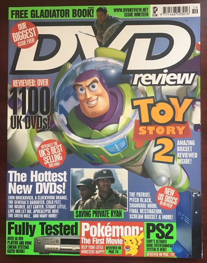 DVD REVIEW magazine side cover Issue 19  2000