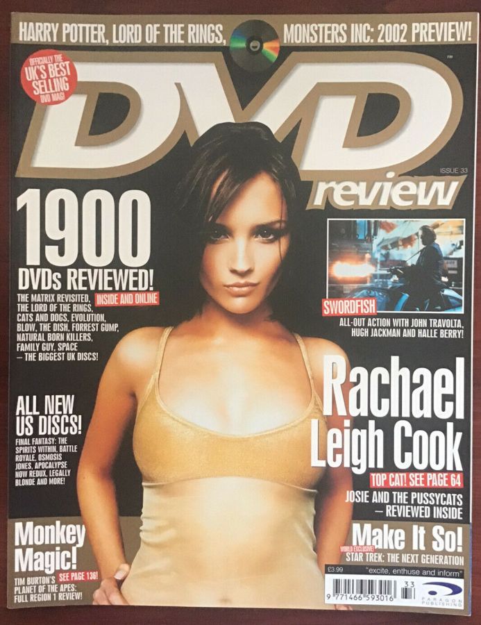 DVD REVIEW magazine side cover Issue 33  2001