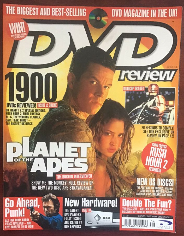 DVD REVIEW magazine side cover Issue 34  2002