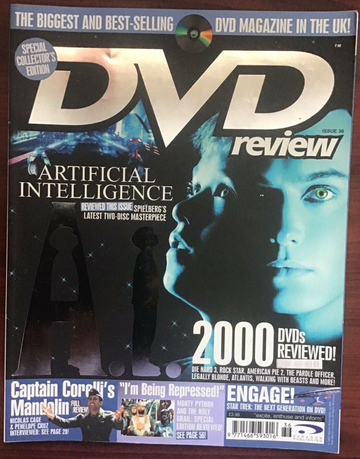 DVD REVIEW magazine side cover Issue 36  2002